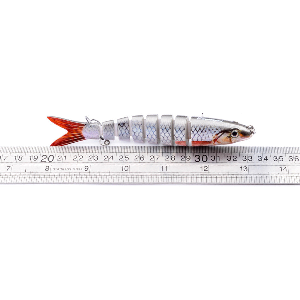 Leurre dur articulé multi-sections – Swimbait brochet & carpe 13.28cm 19g