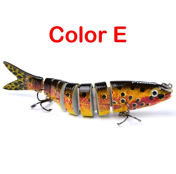 Leurre dur articulé multi-sections – Swimbait brochet & carpe 13.28cm 19g