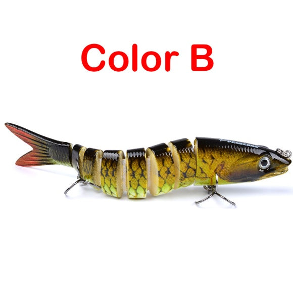 Leurre dur articulé multi-sections – Swimbait brochet & carpe 13.28cm 19g