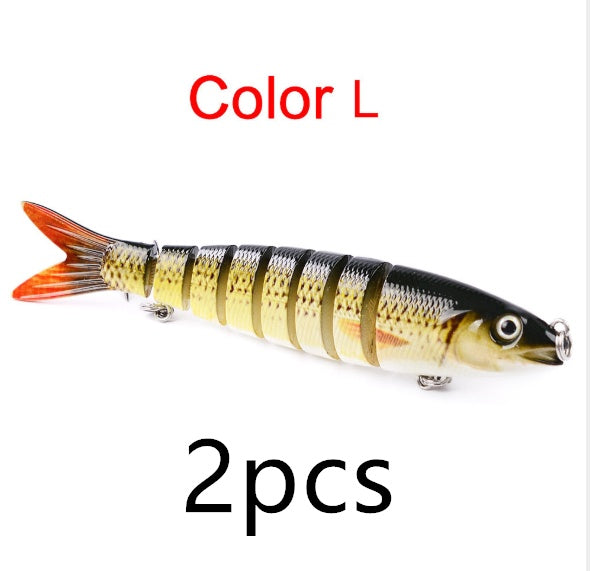 Leurre dur articulé multi-sections – Swimbait brochet & carpe 13.28cm 19g