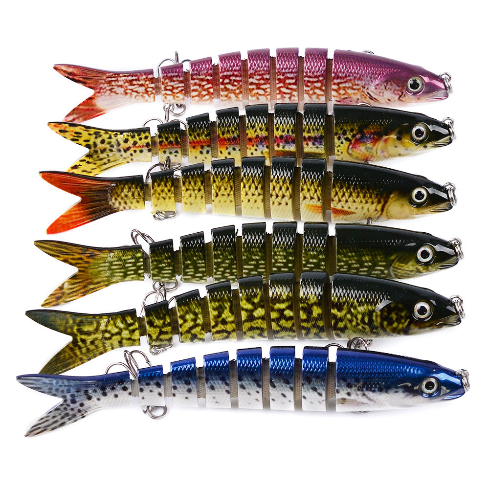 Leurre dur articulé multi-sections – Swimbait brochet & carpe 13.28cm 19g