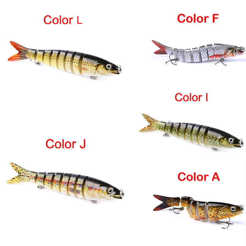 Leurre dur articulé multi-sections – Swimbait brochet & carpe 13.28cm 19g