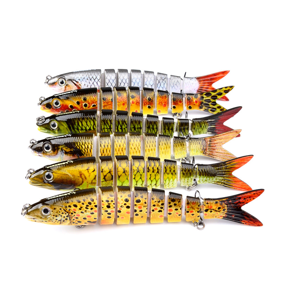 Leurre dur articulé multi-sections – Swimbait brochet & carpe 13.28cm 19g
