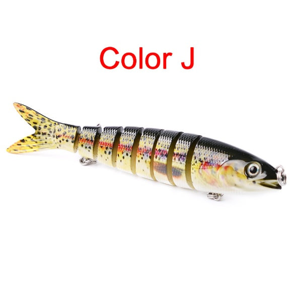 Leurre dur articulé multi-sections – Swimbait brochet & carpe 13.28cm 19g
