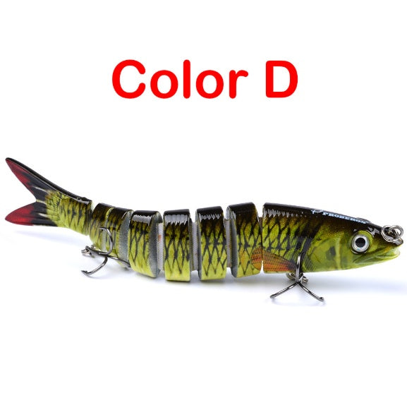 Leurre dur articulé multi-sections – Swimbait brochet & carpe 13.28cm 19g
