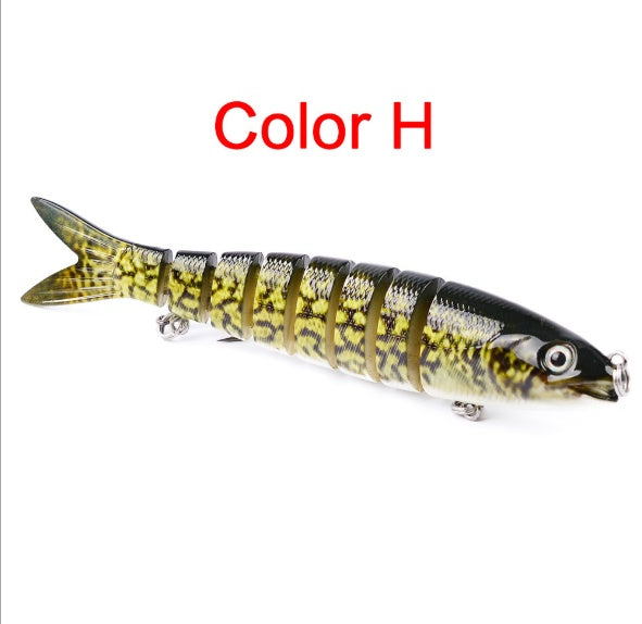 Leurre dur articulé multi-sections – Swimbait brochet & carpe 13.28cm 19g