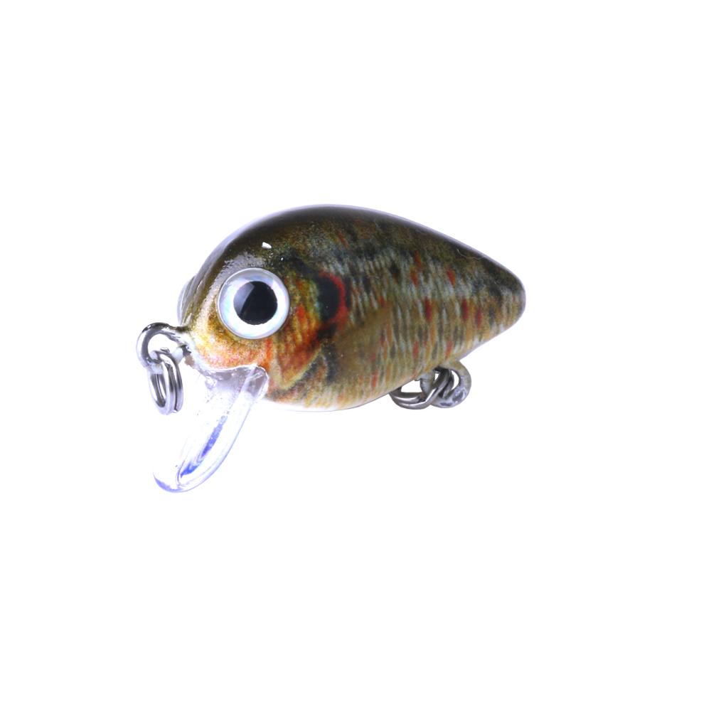 Set 5 mini crankbaits – Leurres durs 2.7cm 1.5g yeux holographiques 3D