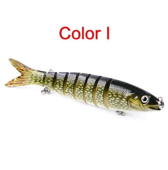 Leurre dur articulé multi-sections – Swimbait brochet & carpe 13.28cm 19g