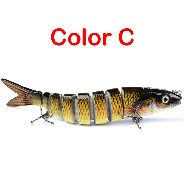Leurre dur articulé multi-sections – Swimbait brochet & carpe 13.28cm 19g