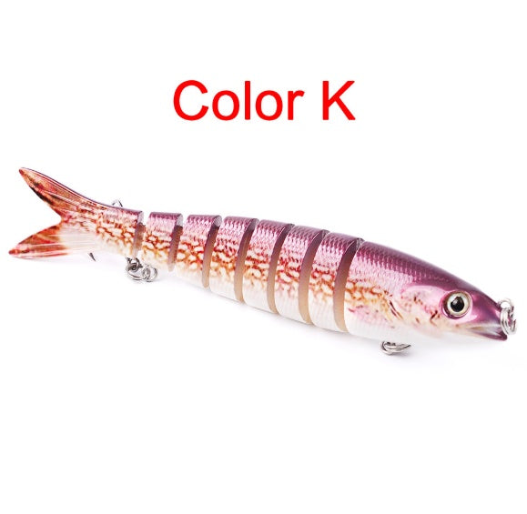 Leurre dur articulé multi-sections – Swimbait brochet & carpe 13.28cm 19g