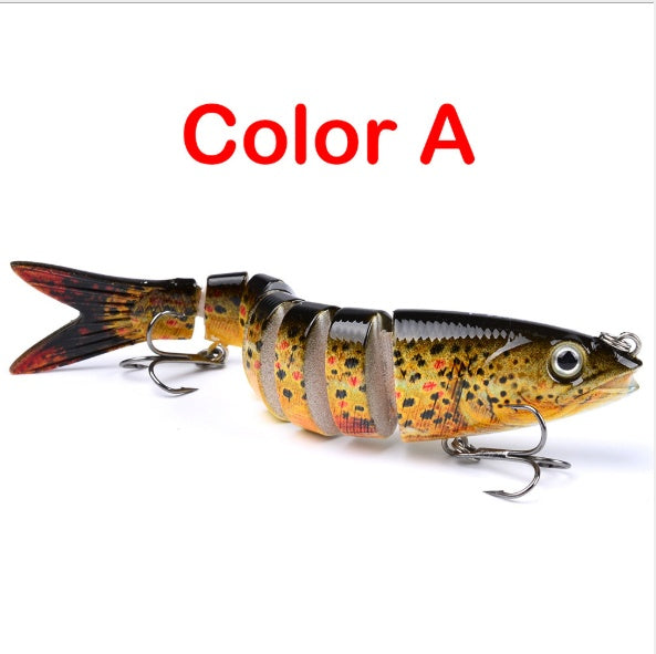Leurre dur articulé multi-sections – Swimbait brochet & carpe 13.28cm 19g