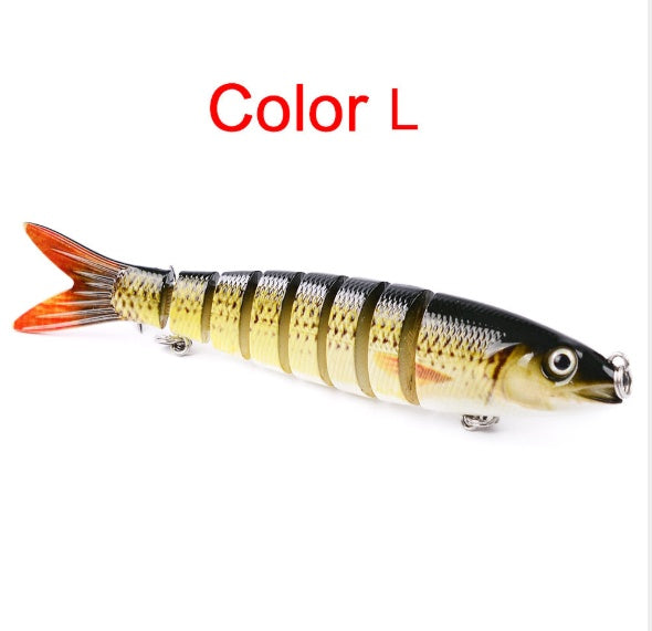 Leurre dur articulé multi-sections – Swimbait brochet & carpe 13.28cm 19g