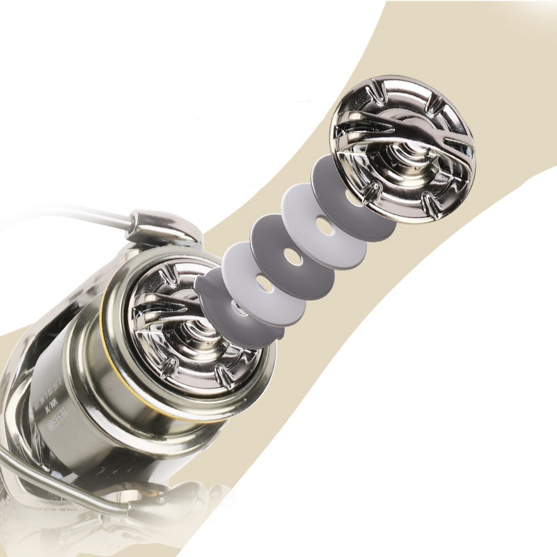 Moulinet Spinning Tout Métal HES — Bobine Légère, 13+1 Roulements
