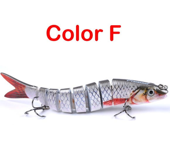 Leurre dur articulé multi-sections – Swimbait brochet & carpe 13.28cm 19g
