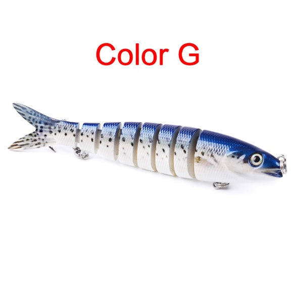 Leurre dur articulé multi-sections – Swimbait brochet & carpe 13.28cm 19g