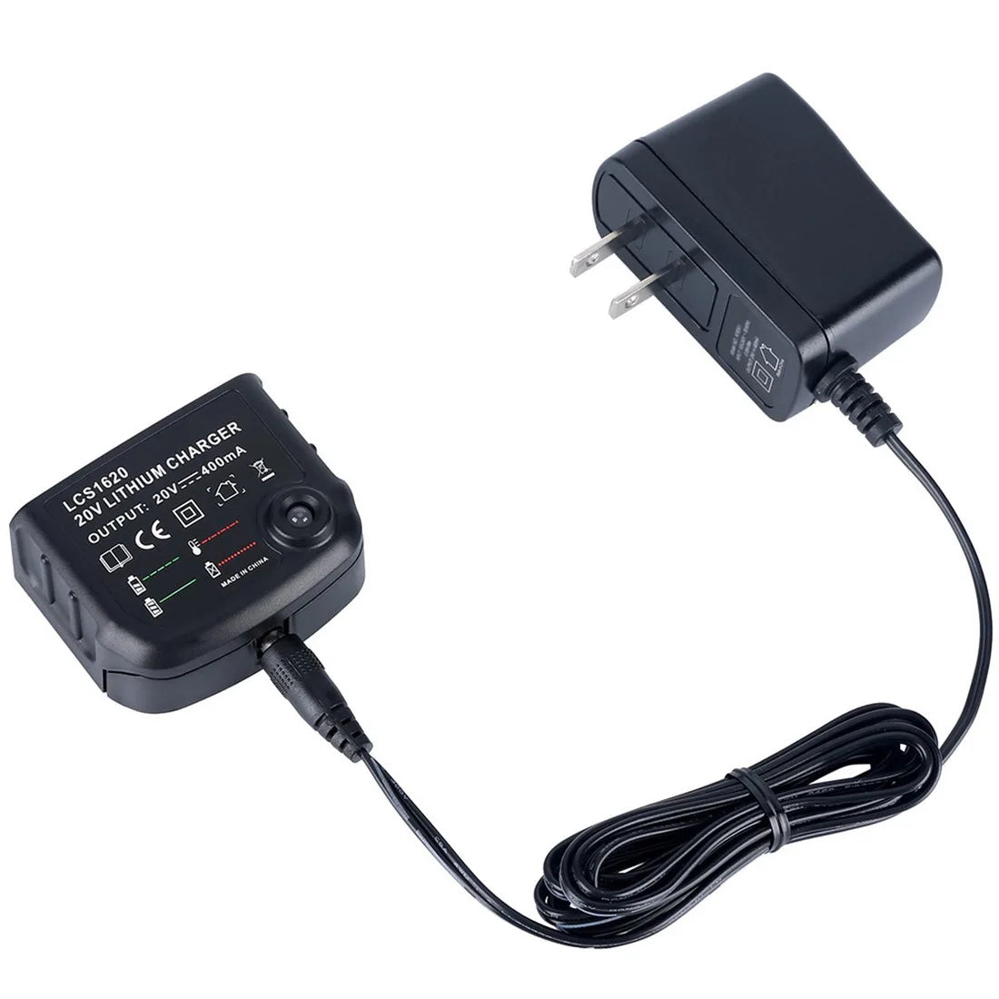 Chargeur de Batterie Li-ion Black & Decker 20V – Compatible LBXR20, LB20, LBX20