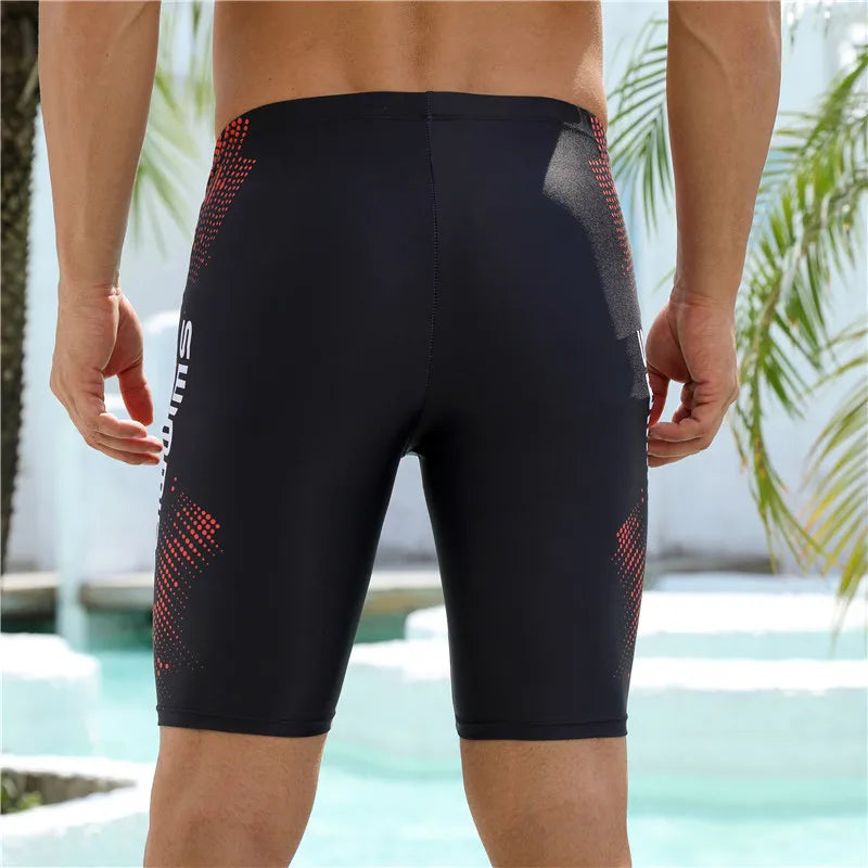 Maillot de Bain Homme 5 Pièces – Séchage Rapide, Imprimé, Sportif, Anti-Embarras, Nouveau Modèle