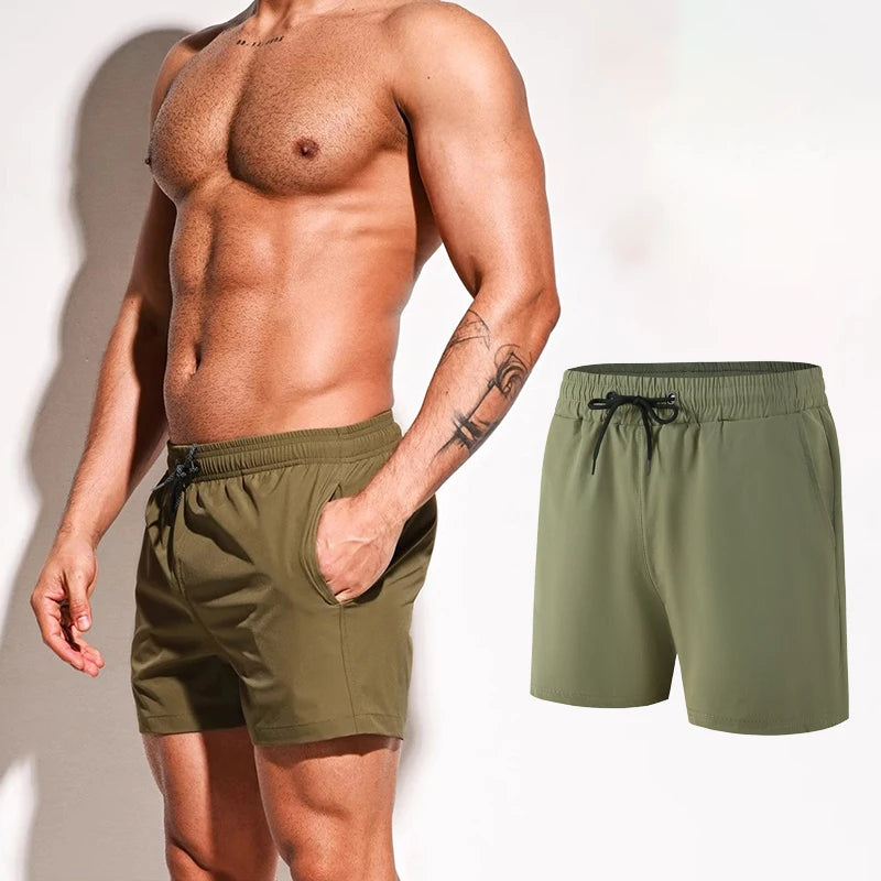 Short de Natation Homme – Séchage Rapide, Tronc de Bain, Sport, Surf et Plage Été