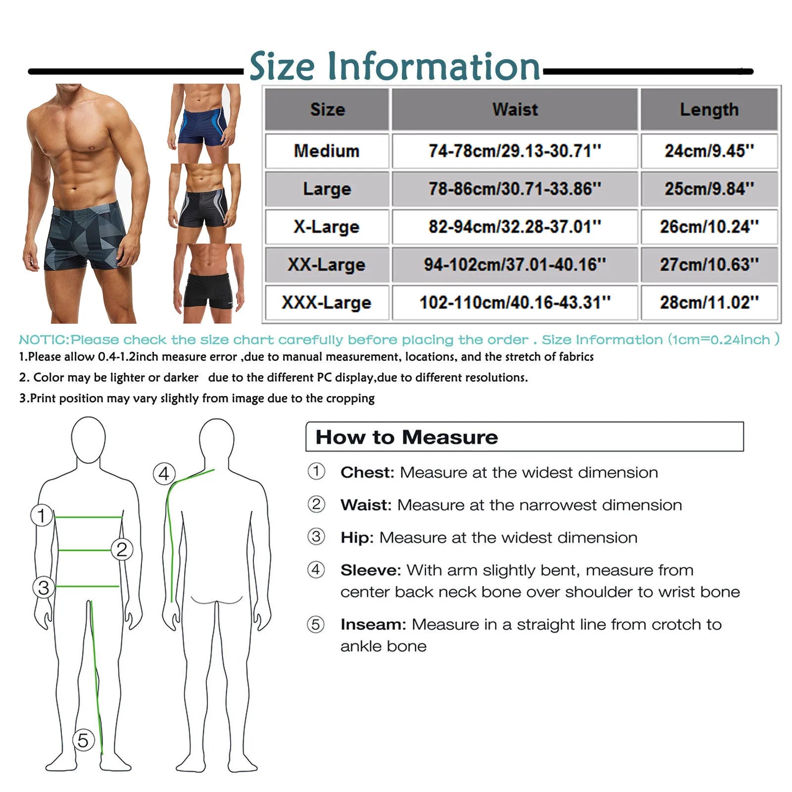 Maillot de Bain Homme Brésilien – Bikini, Boxer, Slip, Sunga, Short Imprimé, Surf, Plage