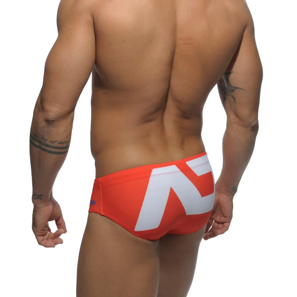 Maillot de Bain Homme Sexy – Slip Bikini Lettre Imprimée, Boxer, Séchage Rapide, Short de Plage