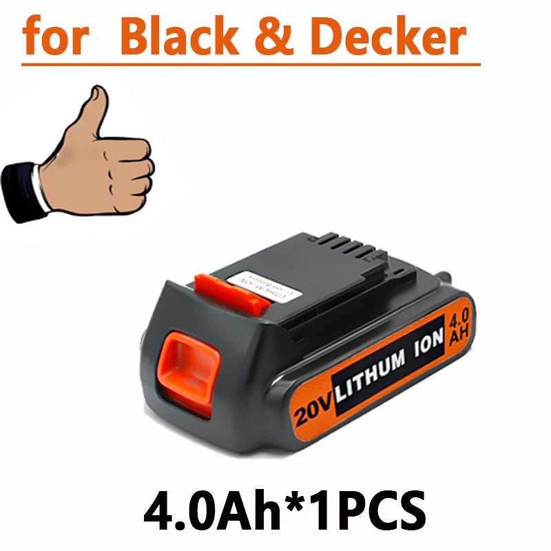 Batterie Li-ion 20V compatible Black & Decker – LBXR20 / LB20 / BL2018 – 3,0 à 8,0 Ah