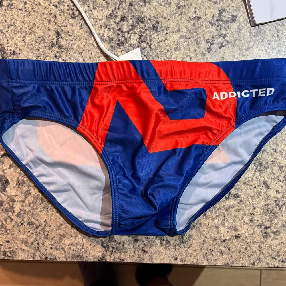 Maillot de Bain Homme Sexy – Slip Bikini Lettre Imprimée, Boxer, Séchage Rapide, Short de Plage