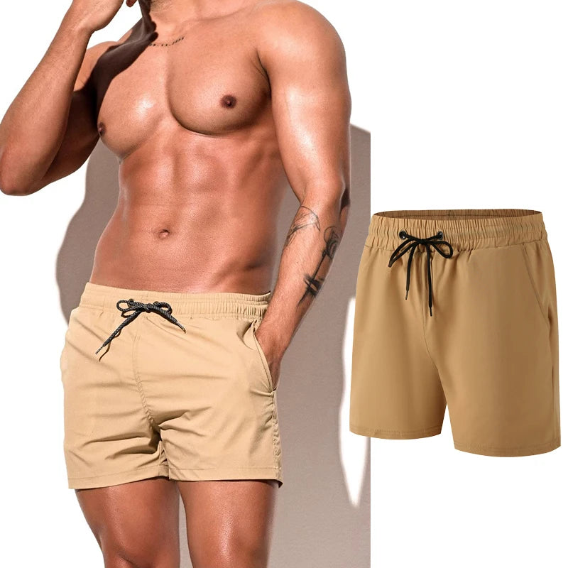 Short de Natation Homme – Séchage Rapide, Tronc de Bain, Sport, Surf et Plage Été