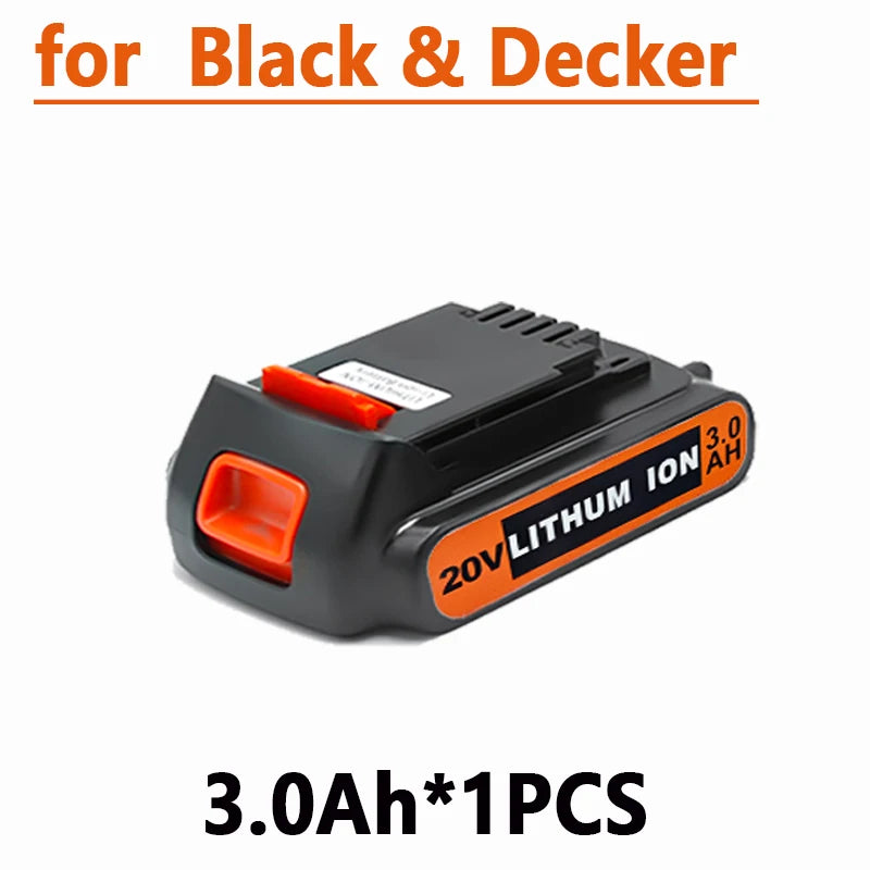 Batterie Li-ion 20V compatible Black & Decker – LBXR20 / LB20 / BL2018 – 3,0 à 8,0 Ah