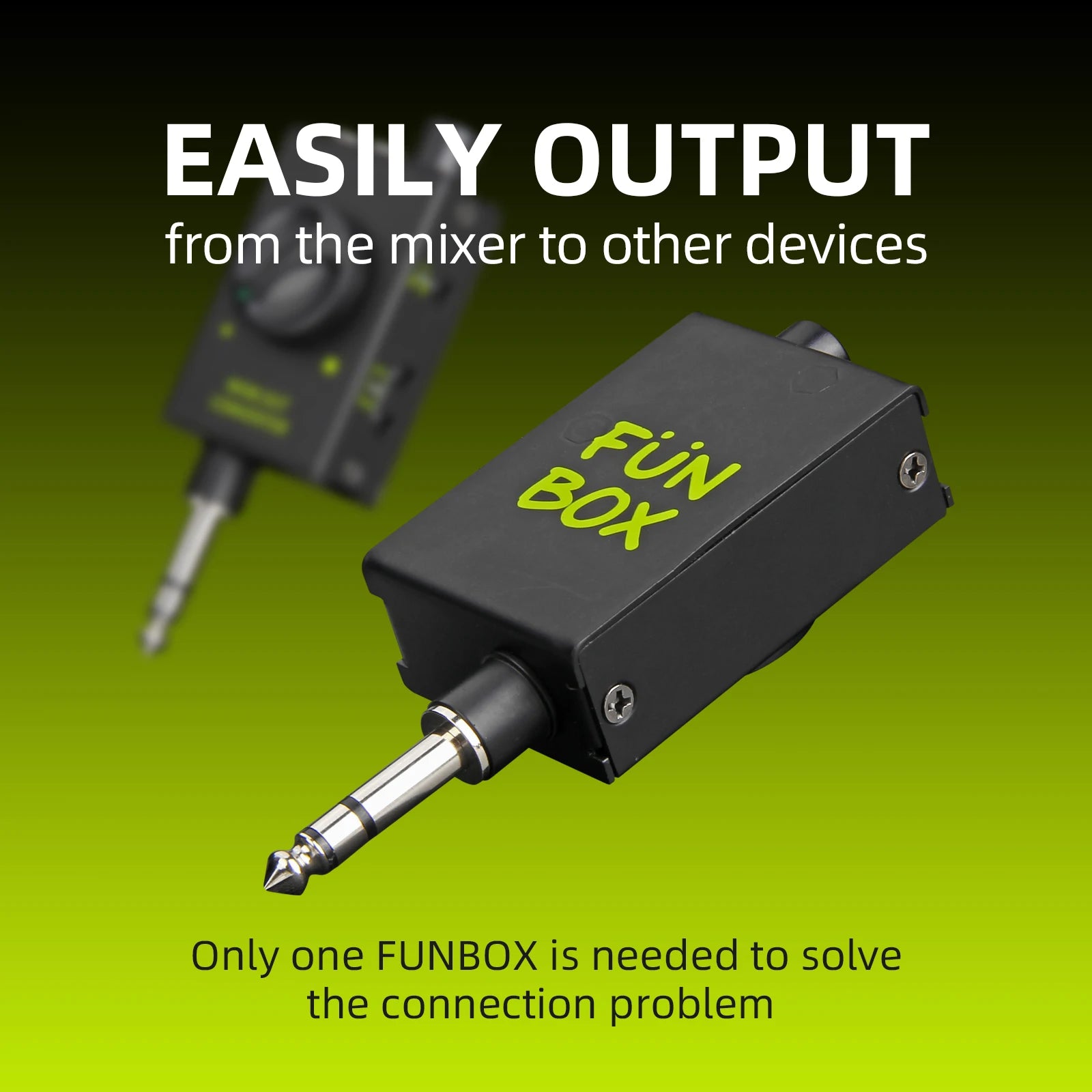 IKGE FUNBOX – Adaptateur de Mixage DJ Live, Smartphone, PC & Laptop, Karaoké & Enregistrement