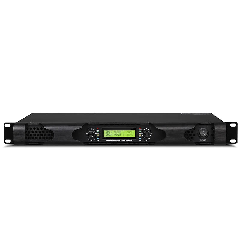 NILUNWEI DGA-19 – Amplificateur de Puissance Numérique 1U 2×600W, 2 Canaux, Scène & DJ