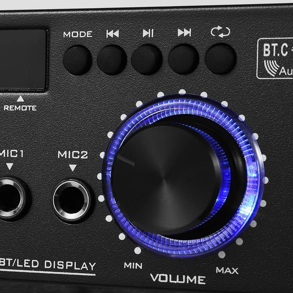 Woopker AK35 / AK45 / AK45 Pro / AK55 – Amplificateur Numérique Bluetooth 2 Canaux HiFi | FM · USB | Maison · Voiture · Karaoké