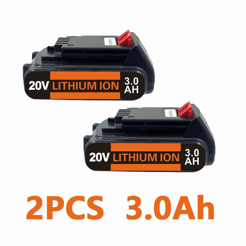 Batterie Li-ion 20V compatible Black & Decker – LBXR20 / LB20 / BL2018 – 3,0 à 8,0 Ah