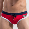 Slip de Bain Homme Tendance – Serré, Respirant, Épissage Bicolore, Short de Plage