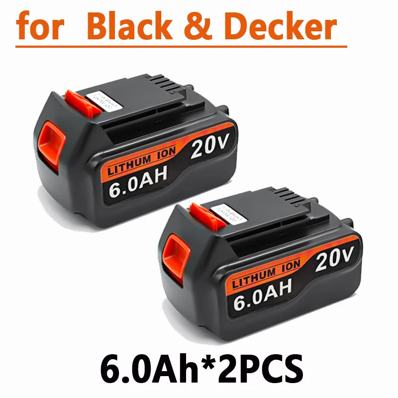 Batterie Li-ion 20V compatible Black & Decker – LBXR20 / LB20 / BL2018 – 3,0 à 8,0 Ah