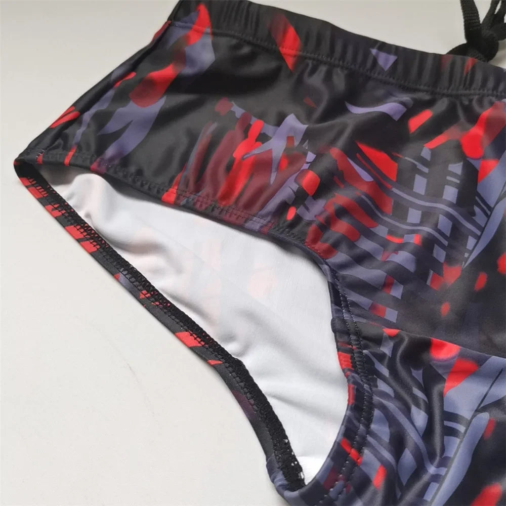 Maillot de Bain Homme Brésilien Noir et Rouge – Bikini, Boxer, Slip, Sunga, Short de Surf, Plage