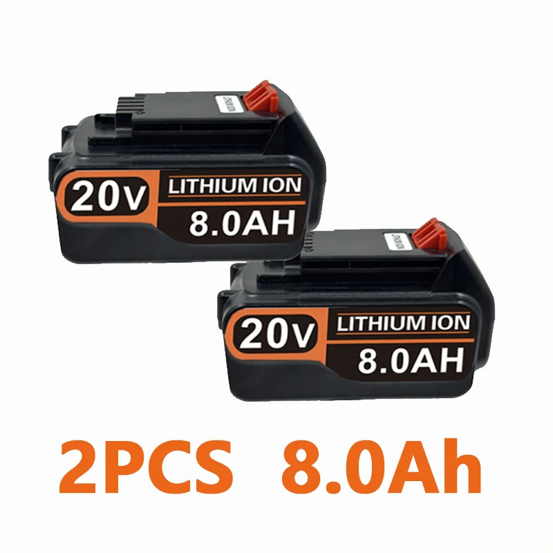 Batterie Li-ion 20V compatible Black & Decker – LBXR20 / LB20 / BL2018 – 3,0 à 8,0 Ah