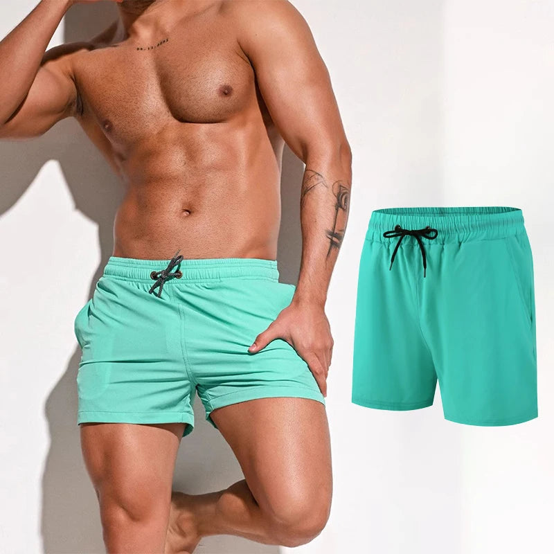 Short de Natation Homme – Séchage Rapide, Tronc de Bain, Sport, Surf et Plage Été