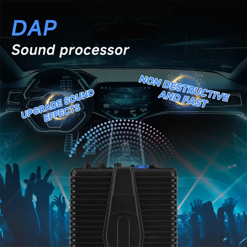 Amplificateur DSP Hi-Fi pour Voiture – Processeur Audio Numérique 4 Canaux
