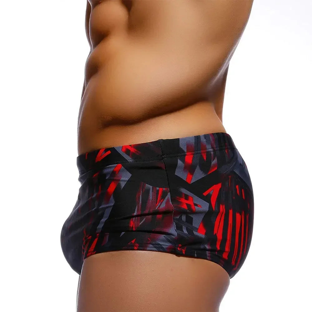 Maillot de Bain Homme Brésilien Noir et Rouge – Bikini, Boxer, Slip, Sunga, Short de Surf, Plage