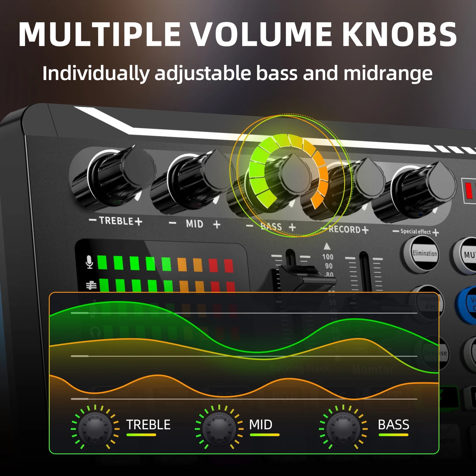 TisNite F998 – Kit Carte Son USB + Micro à Condensateur, Mixage Vocal Live, Studio & Streaming