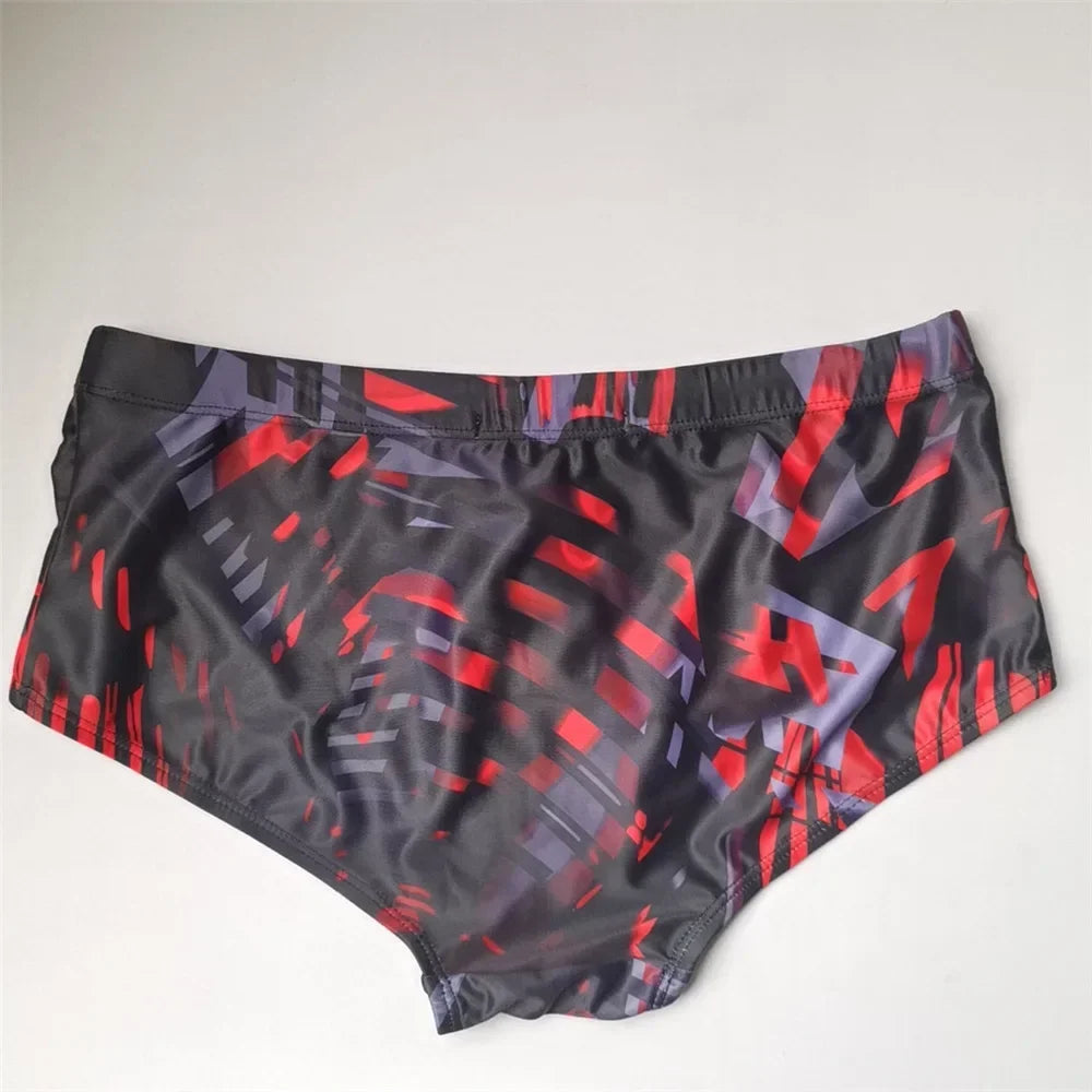 Maillot de Bain Homme Brésilien Noir et Rouge – Bikini, Boxer, Slip, Sunga, Short de Surf, Plage