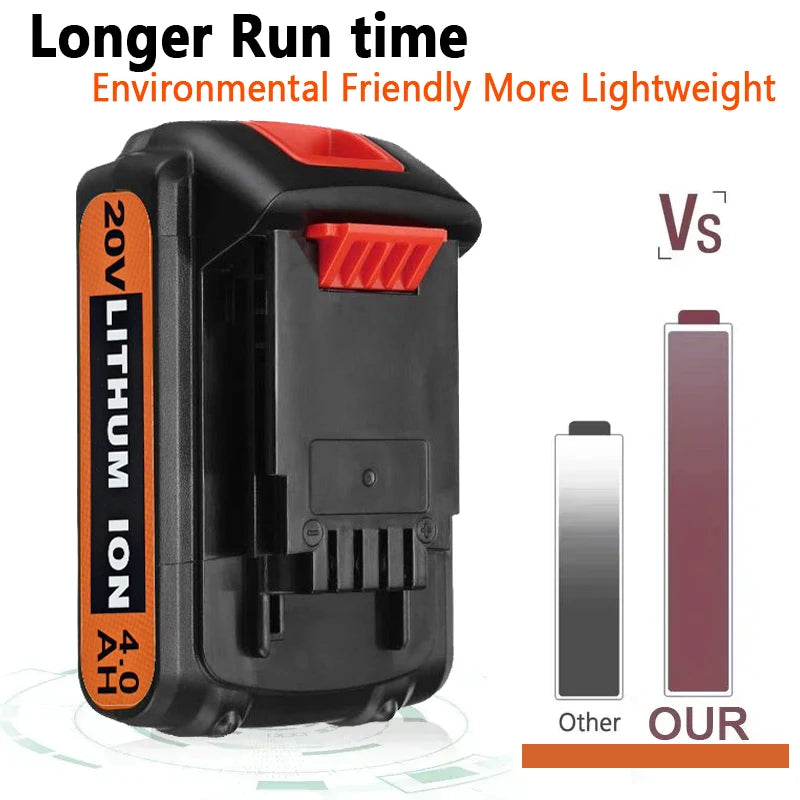 Batterie Li-ion 20V compatible Black & Decker – LBXR20 / LB20 / BL2018 – 3,0 à 8,0 Ah