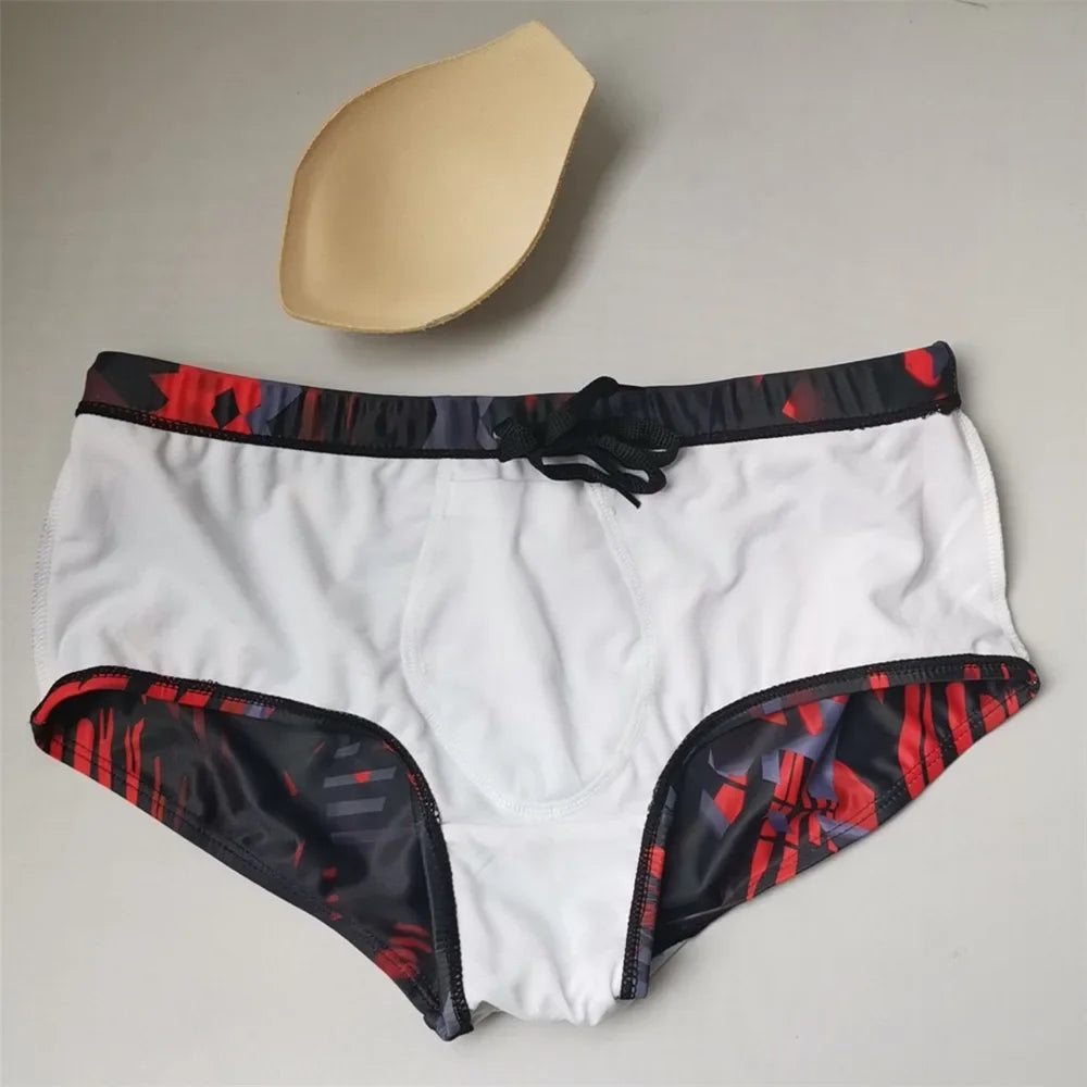 Maillot de Bain Homme Brésilien Noir et Rouge – Bikini, Boxer, Slip, Sunga, Short de Surf, Plage