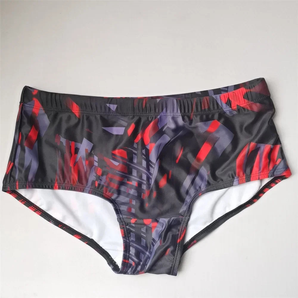 Maillot de Bain Homme Brésilien Noir et Rouge – Bikini, Boxer, Slip, Sunga, Short de Surf, Plage