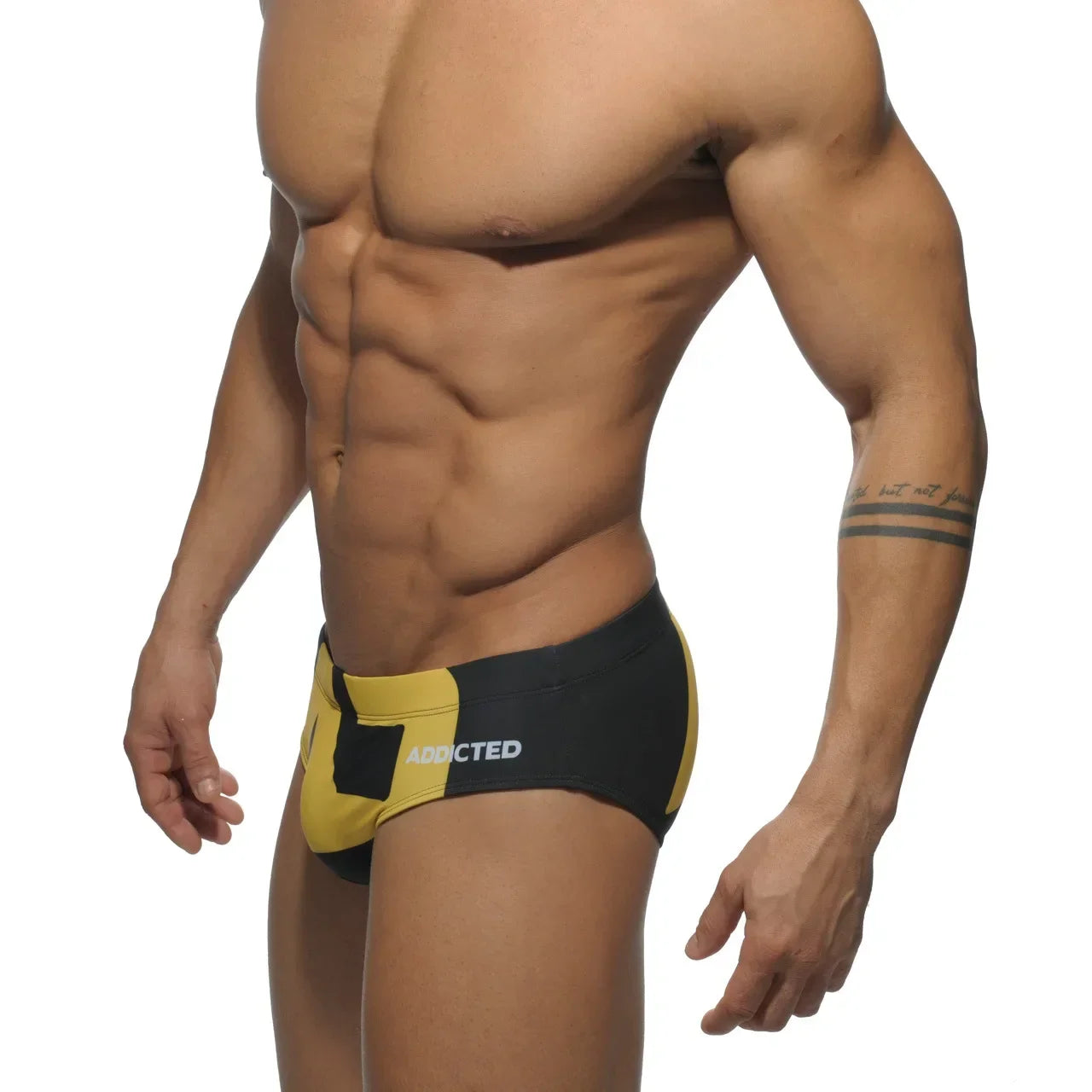 Maillot de Bain Homme Sexy – Slip Bikini Lettre Imprimée, Boxer, Séchage Rapide, Short de Plage