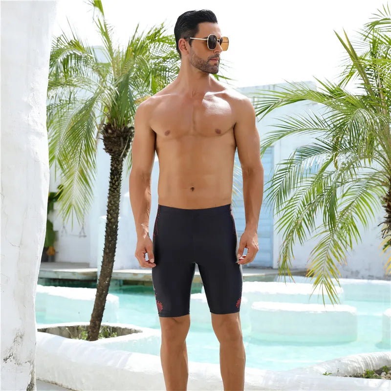 Maillot de Bain Homme 5 Pièces – Séchage Rapide, Imprimé, Sportif, Anti-Embarras, Nouveau Modèle