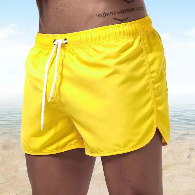 Short de Bain Respirant Homme – Sexy Taille Basse Vêtements de Plage Été | Modèle WER7878