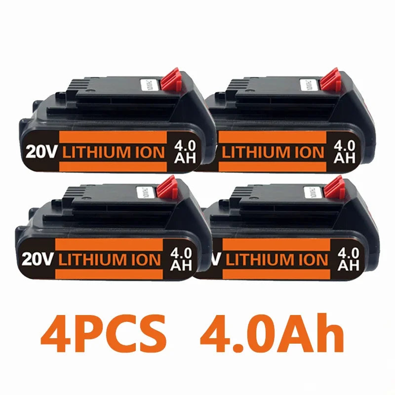 Batterie Li-ion 20V compatible Black & Decker – LBXR20 / LB20 / BL2018 – 3,0 à 8,0 Ah