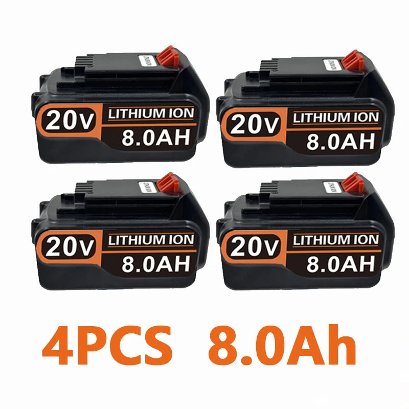 Batterie Li-ion 20V compatible Black & Decker – LBXR20 / LB20 / BL2018 – 3,0 à 8,0 Ah