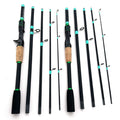 Canne à pêche fibre de verre 180 cm – Spinning & Baitcasting 4 sections